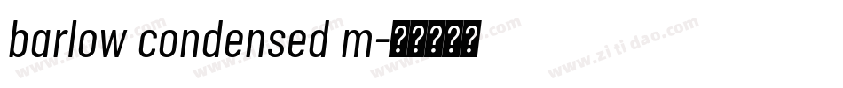 barlow condensed m字体转换